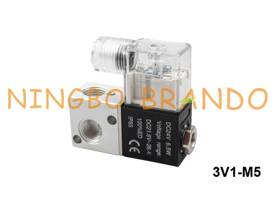 Tipo maneira pneumática 12V 24V 110V 220V de 3V1-M5 Airtac da válvula de solenoide 3/2