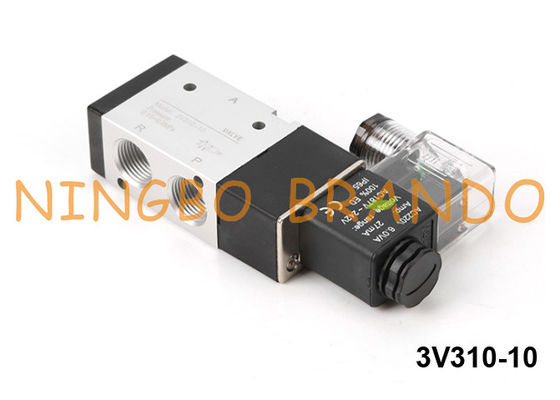 Tipo maneira pneumática 220V 24V de 3V310-10-NC Airtac da válvula de solenoide 3/2