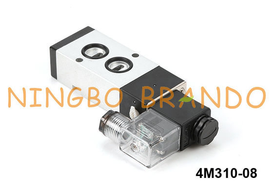 tipo válvula de solenoide 5/2 24VDC da montagem de Namur 220VAC de 4M310-08 Airtac