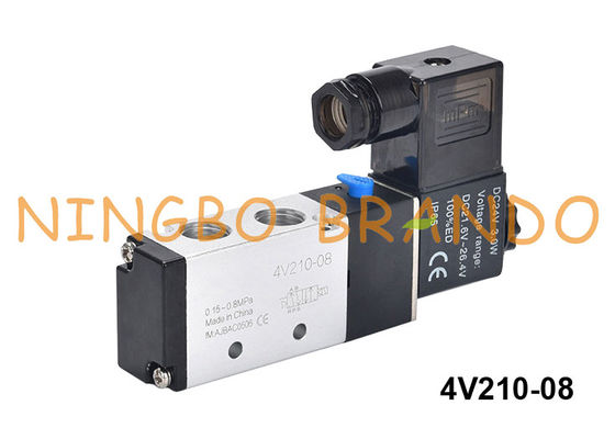 tipo válvula de solenoide pneumática 4V210-08-DC24V DC24V de 4V210-08 Airtac