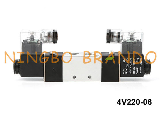 tipo C.C. pneumática de 4V220-06 Airtac da válvula de solenoide 4V220-06-DC24V 24V