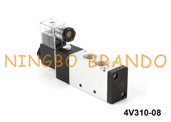 tipo C.A. de 4V310-08 Airtac da C.C. 220V da maneira 24V da válvula pneumática 5/2 do solenoide