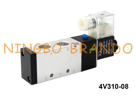 Tipo maneira pneumática de 4V310-08-DC24V Airtac da válvula de solenoide 5/2 do ar 24 volts