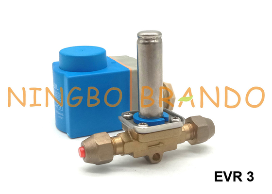 EVR 3 NC 032F8107 1/4" tipo válvula de solenoide 220VAC de Danfoss da refrigeração