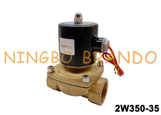 C.A. de bronze da válvula de solenoide 2W350-35-240V do ar água de 240V 1-1/4 da”