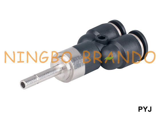 Tipo de encaixe maneira pneumática plástica da série Y de PYJ dos encaixes de mangueira 3