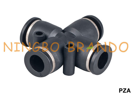 Os encaixes de mangueira pneumáticos transversais da união de PZA empurram para rápido conectam